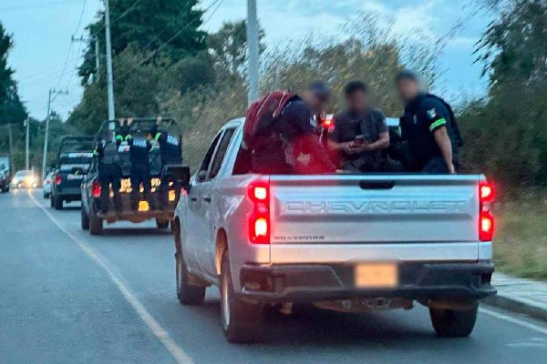 Operativo para rescatar a dos presuntos extorsionadores en Ocuilan, Estado de México (Edomex).