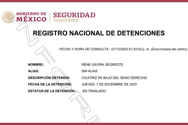 registro detencion rene gavira