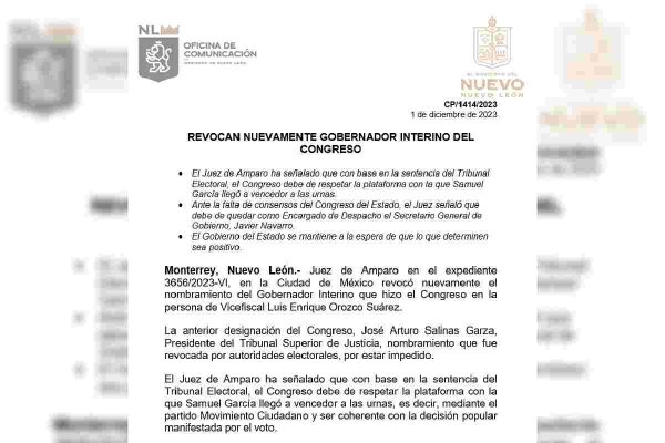 revocan interino nuevo leon