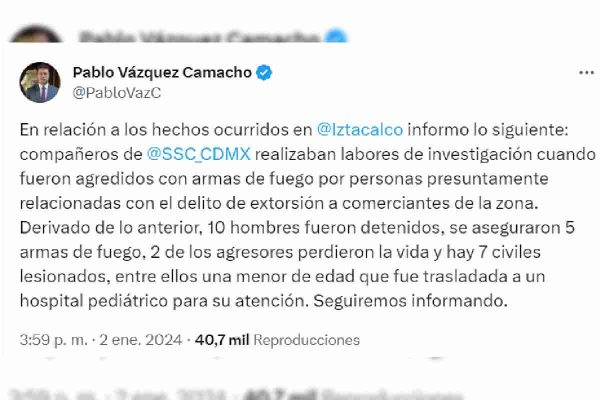 SSC balacera rojo Gomez
