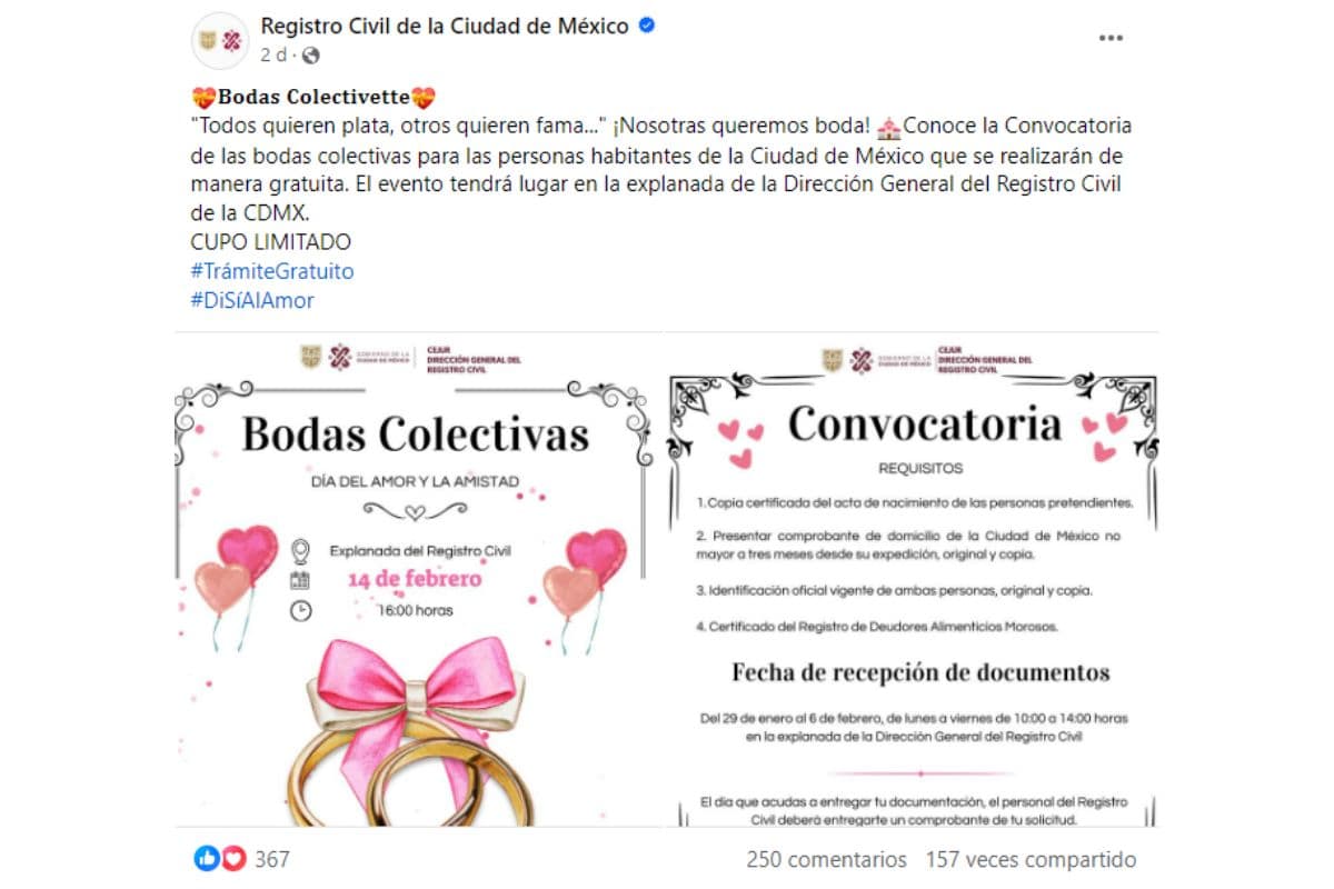bodas colectivas en cdmx