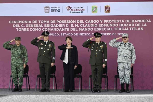 Ceremonia de toma de posesión del Mando Especial Texcaltitlán en el Estado de México.