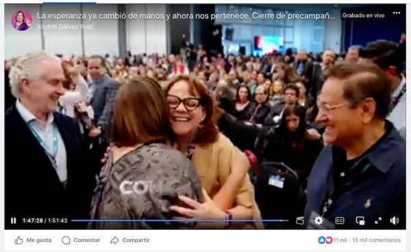 Colaboradora de Ebrard no asistió a cierre de precampaña de Xóchitl, imagen es de 2023
