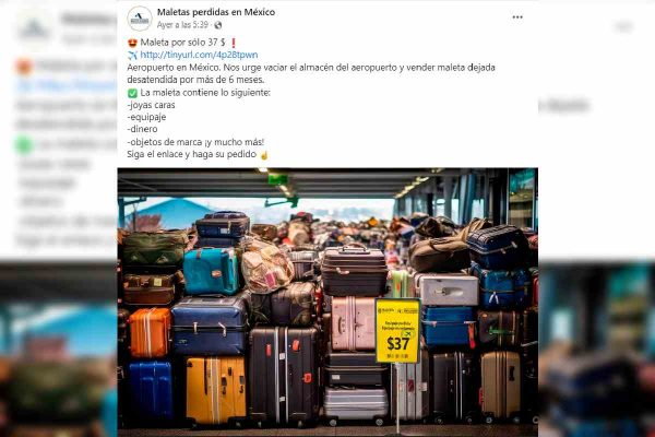 fraude maletas aicm