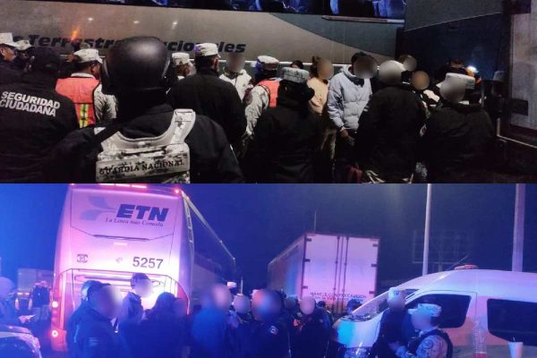 Migrantes localizados tras un cateo en un domicilio en Tultepec, Edomex.