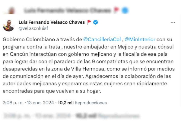 mujeres colombianas desaparecidas