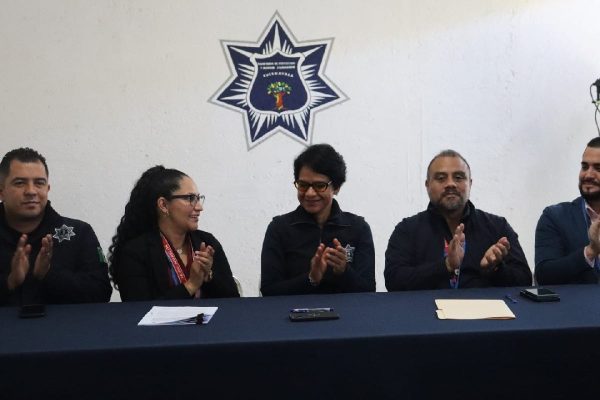 Alicia Vázquez Luna, titular de Seguridad en Cuernavaca, en conferencia de prensa.