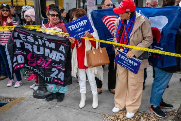 Simpatizantes de Donald Trump en Texas.