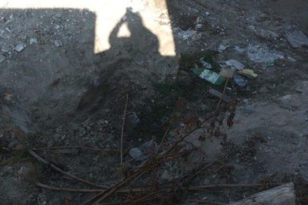 Zona de hallazgo de cuerpos en un fraccionamiento de Tijuana, Baja California.