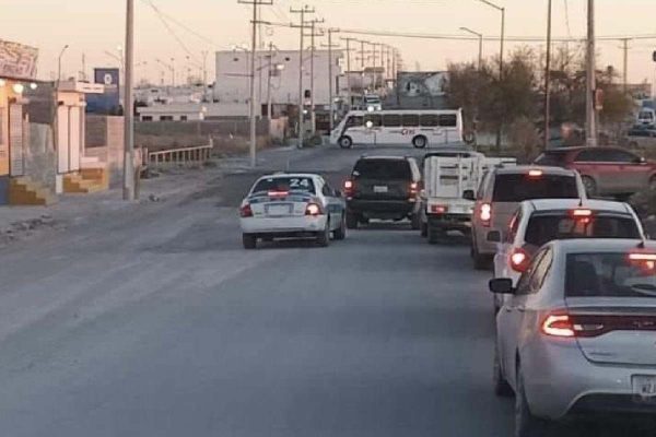 Bloqueos en Reynosa, Tamaulipas, el día que reportaron destrucción de cámaras de vigilancia.