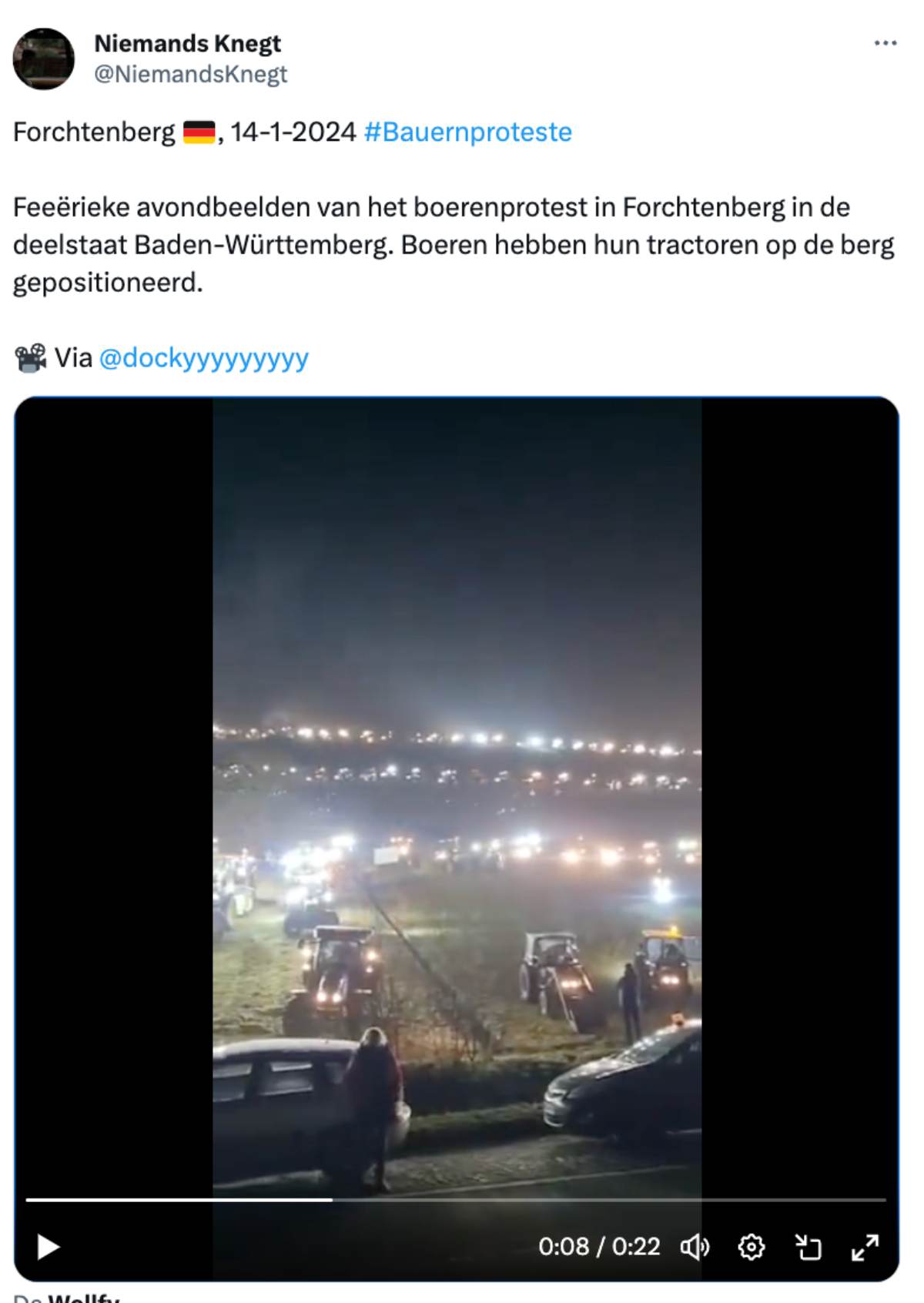 Esta no es una manifestación en ‘defensa’ de la frontera de Texas; son agricultores en Alemania