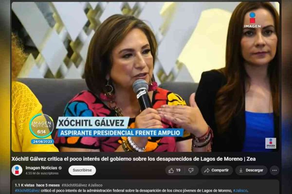 Conferencia de Xóchitl Gálvez en Jalisco, el 23 de agosto de 2023
