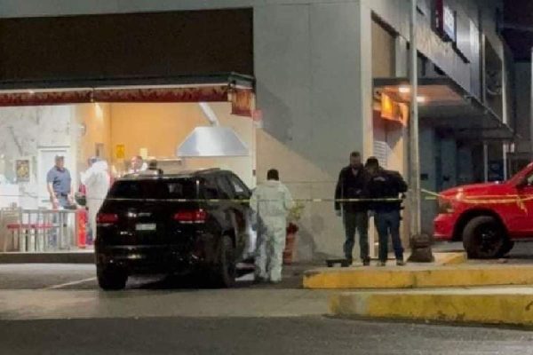 Taquería donde fue asesinado el alcalde de Churumuco.