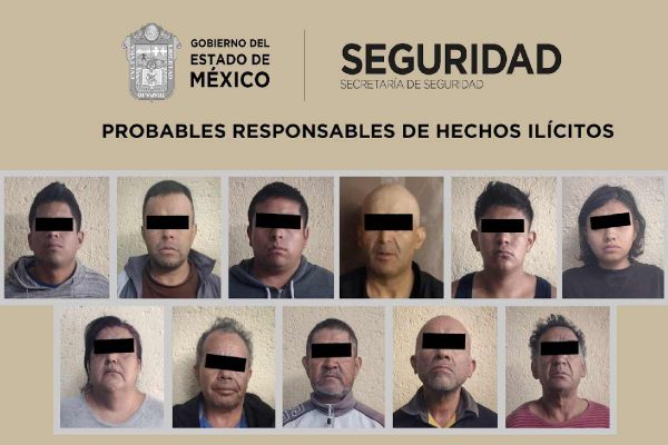Detenidos en operativo de captura de El Canuto en Atlacomulco, Edomex.