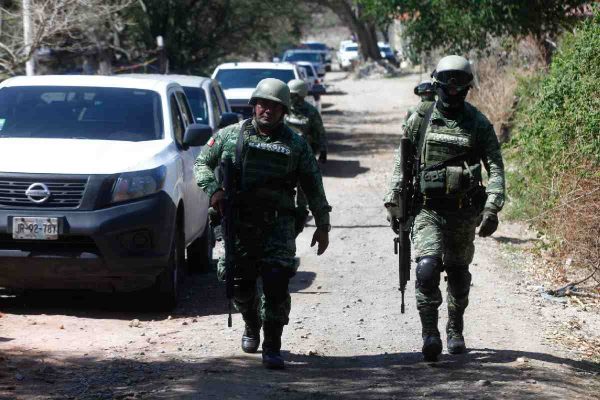 Operativo de seguridad en Tlajomulco, Jalisco.