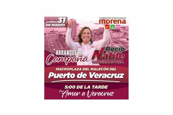 Invitación a arranque de campaña de Rocío Nahle