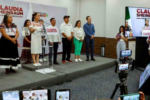 Claudia Sheinbaum, candidata a la presidencia. 