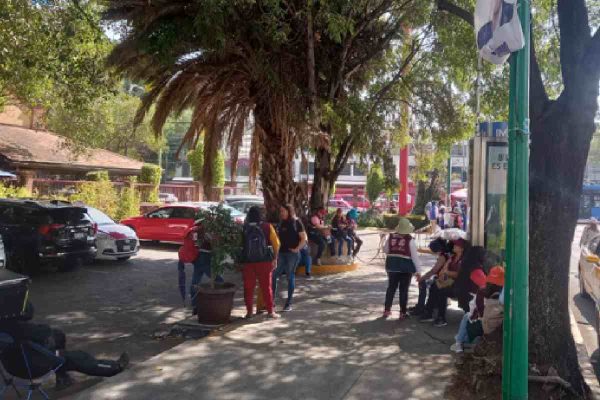 Trabajadores de la Secretaría de Bienestar de CDMX.