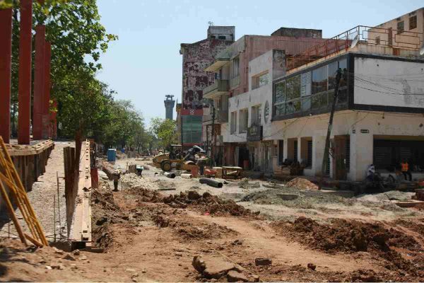 Obras del Malecón de Villahermosa, Tabasco.