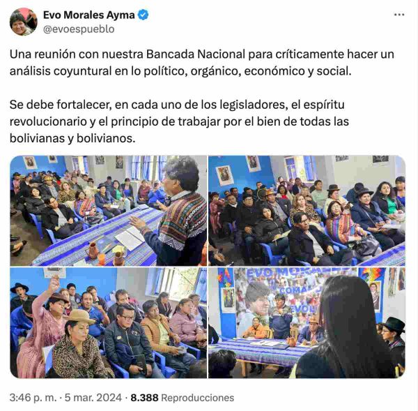 En redes sociales circula una foto sobre la supuesta captura del expresidente de Bolivia, pero esto es desinformación.