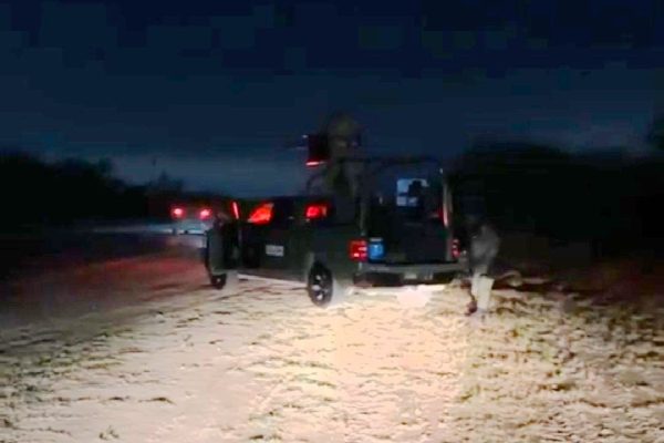 Ejército en la zona del hallazgo de cuerpos en Pesquería, Nuevo León.