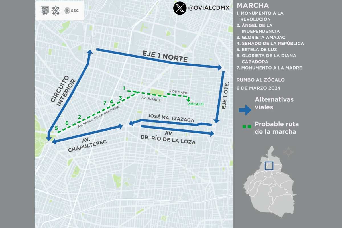 marcha 8m operativo cdmx