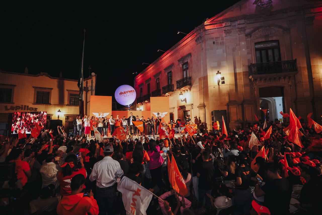 Máynez tuvo su primer evento de campaña en Lagos de Moreno, Jalisco
