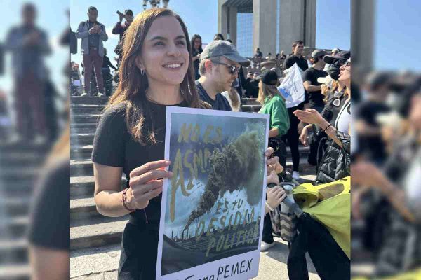 protesta contra la refineria