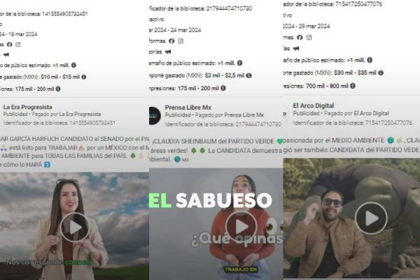 Captura de pantalla canales anónimos en Facebook