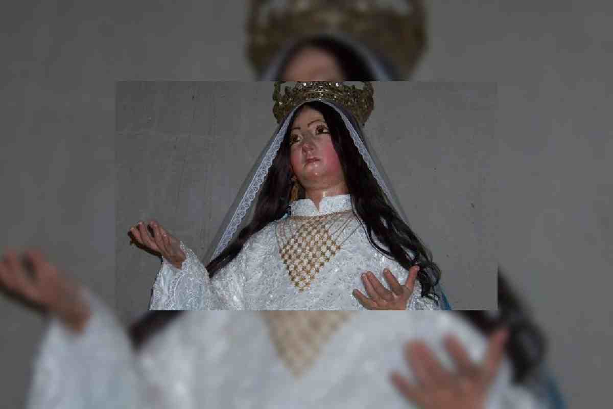 Escultura de la Asunción de María del convento de Jala, Nayarit.