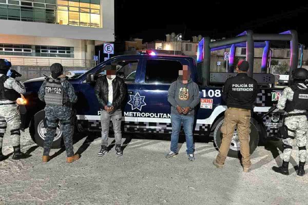 dos detenidos que transportaban migrantes en sombrerete, zacatecas