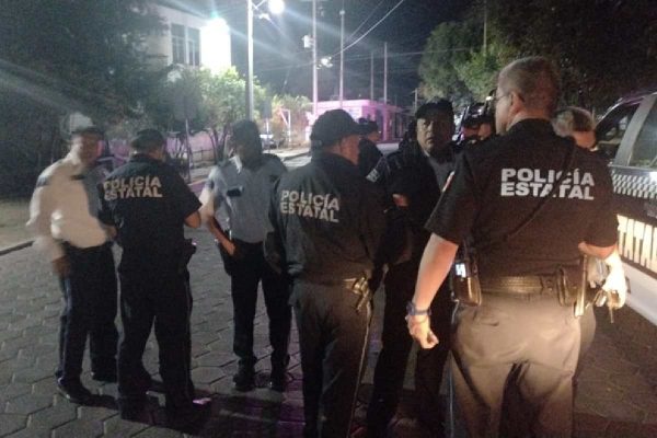 Policías en Zacatelco, Tlaxcala