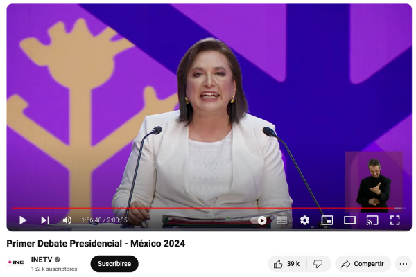 Xóchitl no dijo que Sheinbaum será la próxima presidenta durante el debate 2024