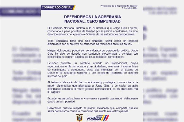 detencion exvicepresidente ecuador