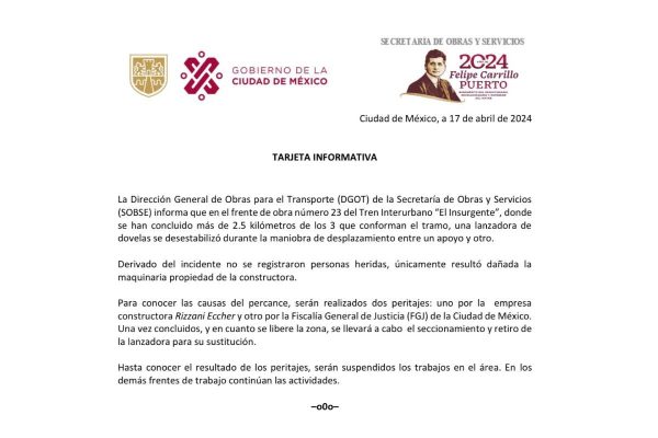 lanzadora dovelas tren interurbano