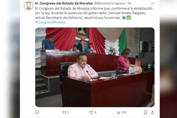Sesión del Congreso de Morelos
