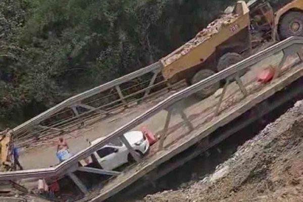 puente que se derrumbó en san luis potosí y qu dejó heridos a tres trabajadores