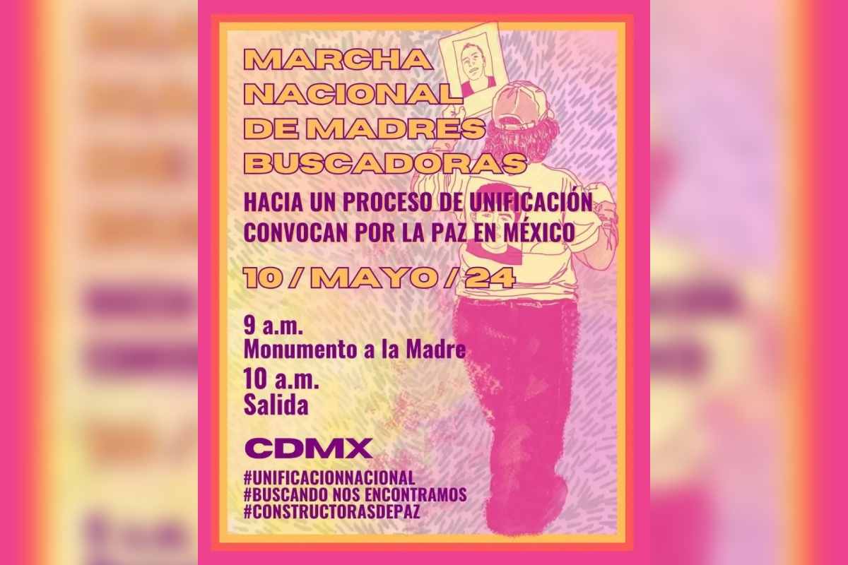 Convocatoria marcha nacional de madres buscadoras