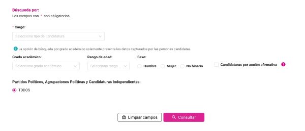 ¿Cómo conocer quiénes son mis candidatas y candidatos a la Cámara de Diputados?