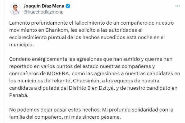 muere simpatizante morena