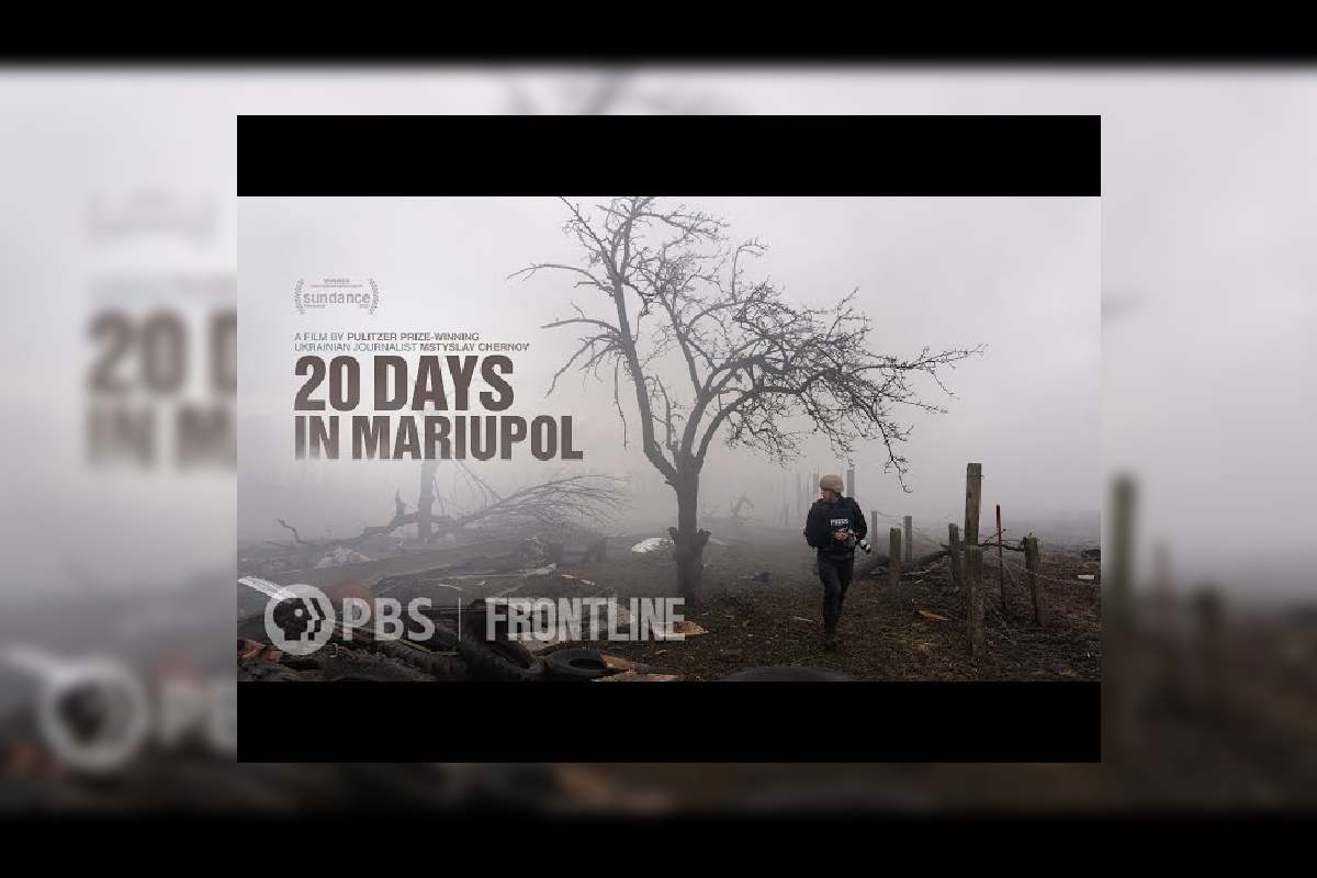 Cartel de la película 20 días en Mariúpol, de Mstyslav Chernov.
