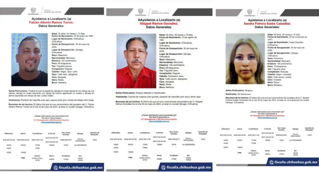 Encuentran cuatro vehículos de los conductores de transporte por plataforma desaparecidos en Ojinaga