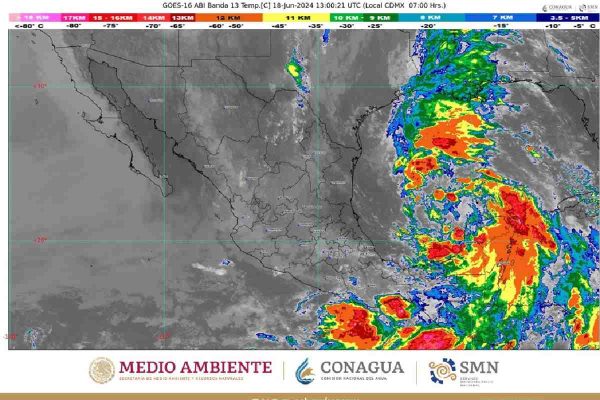 mapa de la trayectoria de la tormenta tropical "alberto"