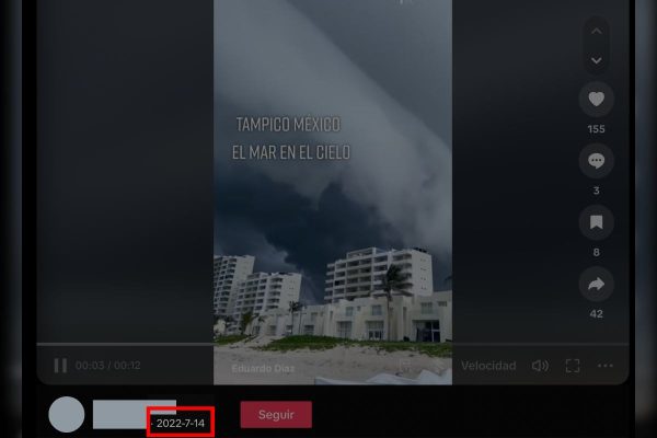 Este video no muestra efectos de la tormenta Alberto en Tamaulipas 
