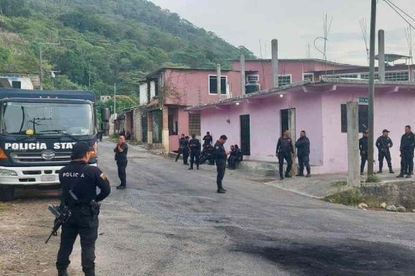 fuerzas de seguridad vigilan tila, chiapas