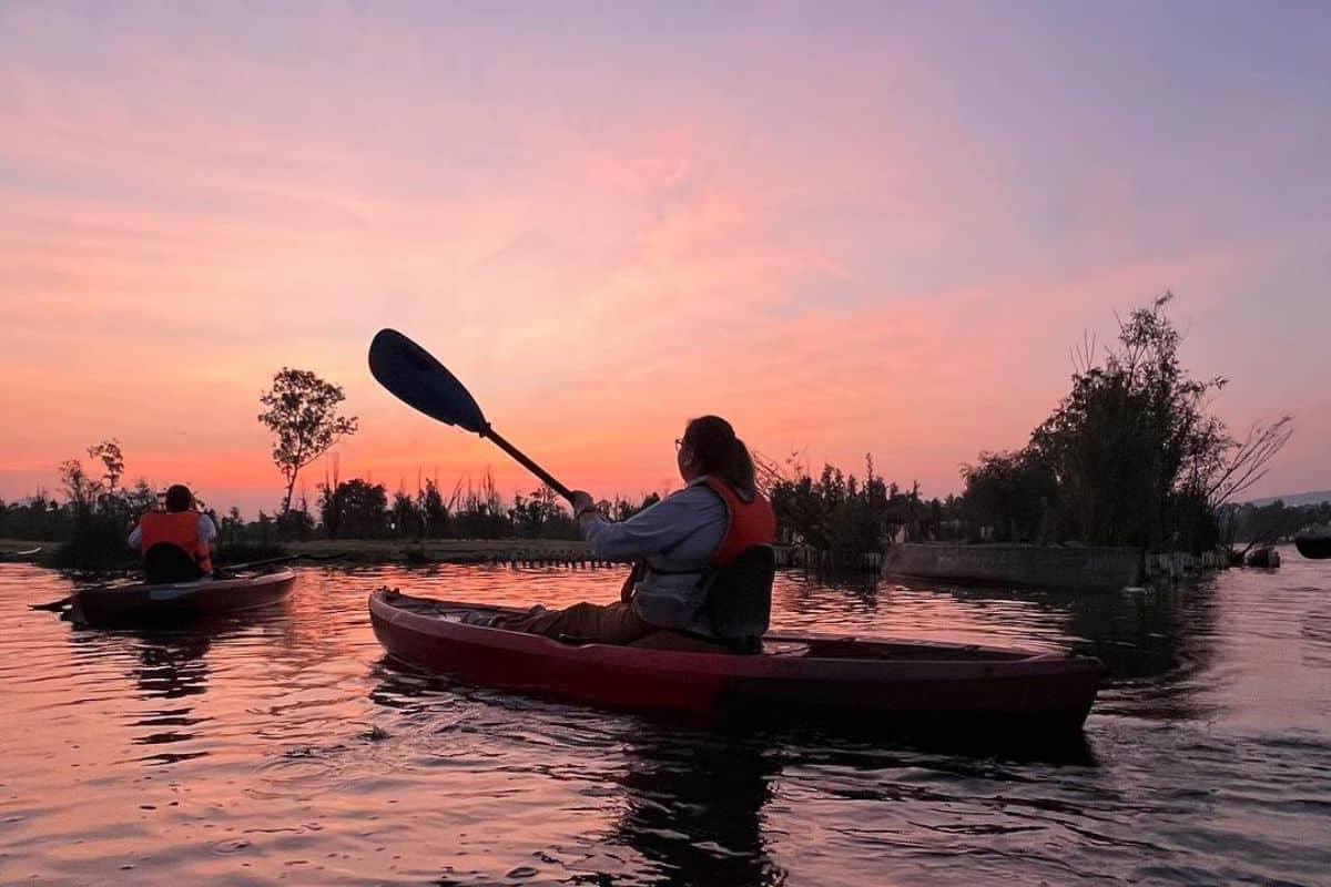 amanecer en xochimilco