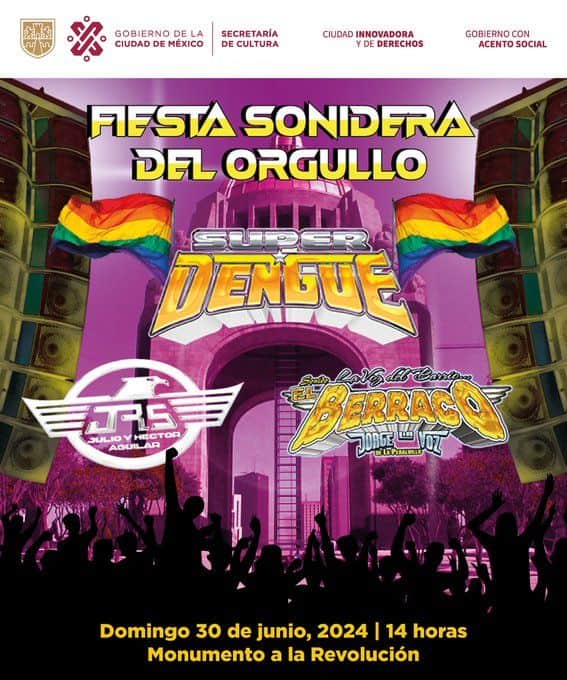 fiesta sonidera del orgullo monumento a la revolución