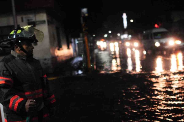 Las fuertes lluvias provocaron inundaciones en Ecatepec, Edomex