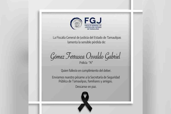 Un policía fue asesinado durante un enfrentamiento en Matamoros, Tamaulipas