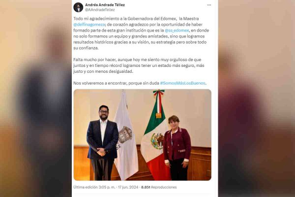 Foto: Redes sociales Andrés Andrade.